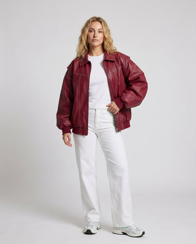 R&B | Oversized Vegane Lederjacke - Modern, Stilvoll & Tierfreundlich