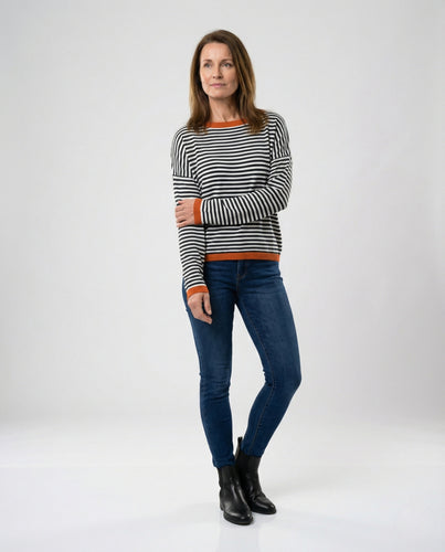 R&B | Trendy Gestreifter Pullover