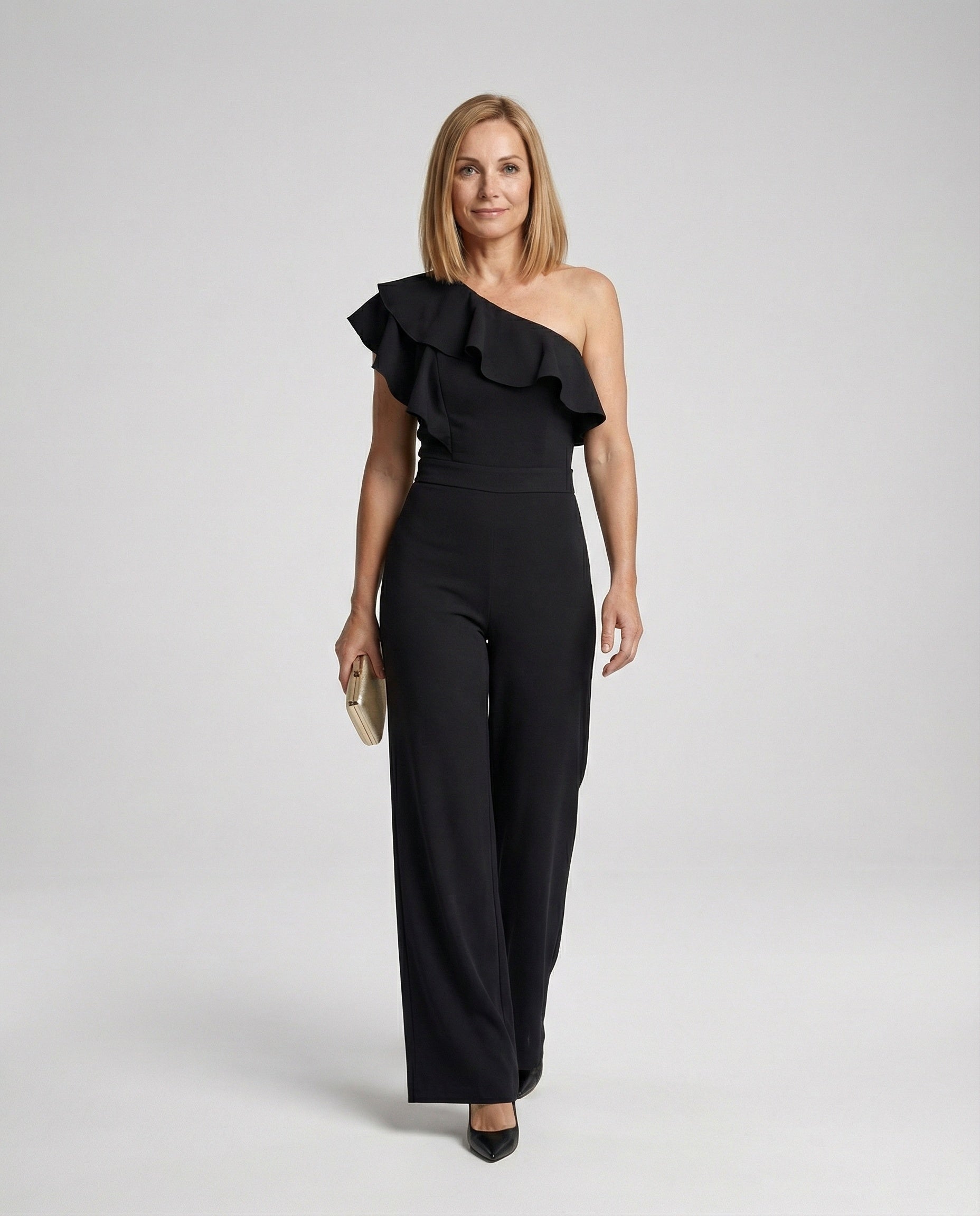 Jumpsuit elegant schulterfrei mit Volant