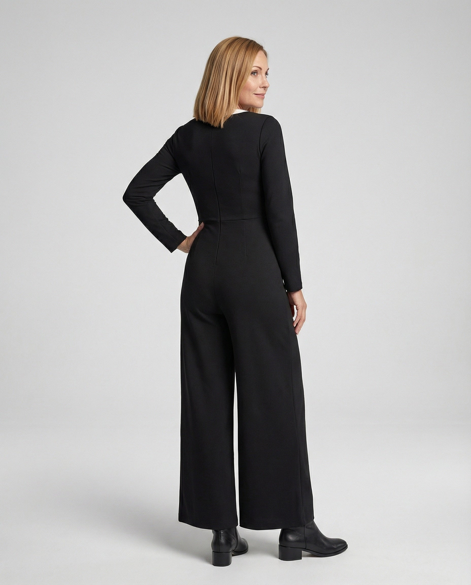 Jumpsuit Damen elegant mit Knopfleiste