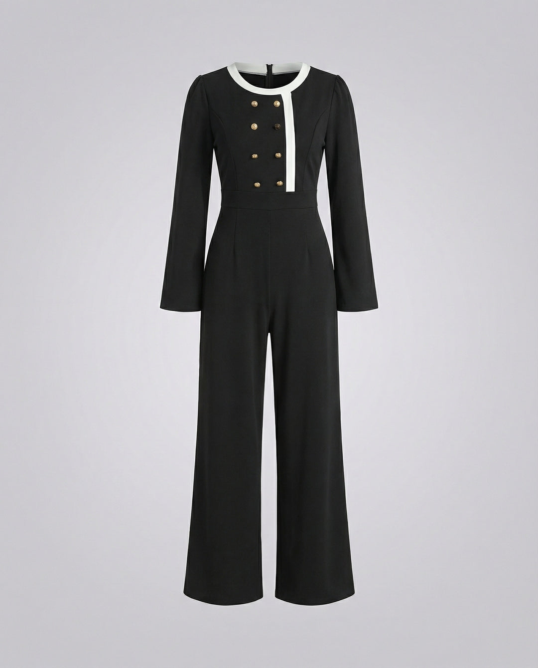Jumpsuit Damen elegant mit Knopfleiste