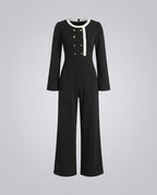 Jumpsuit Damen elegant mit Knopfleiste