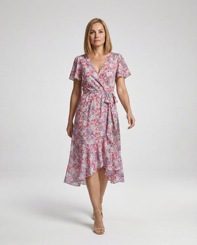 Damen Freizeitkleid Chiffon Midi