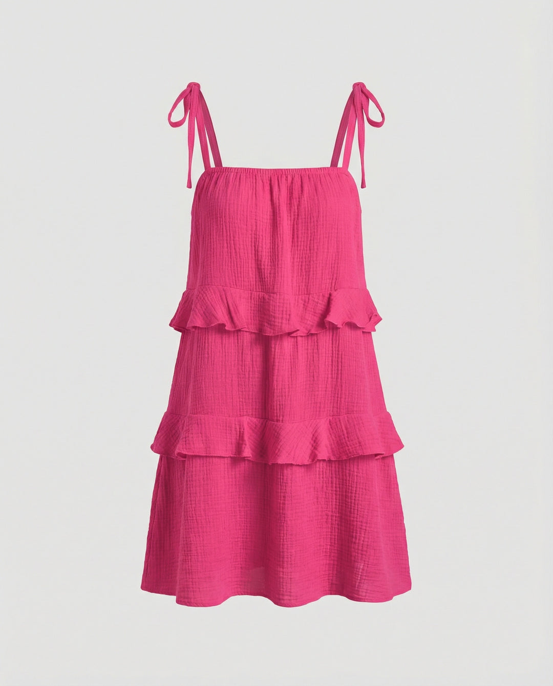 Damen Musselin Sommerkleid kurz