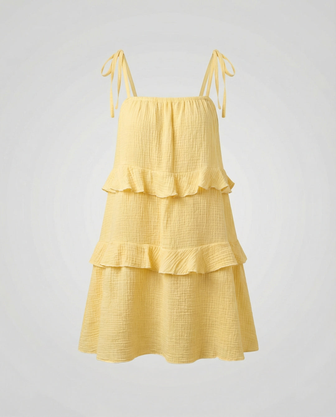 Damen Musselin Sommerkleid kurz