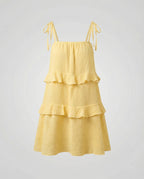 Damen Musselin Sommerkleid kurz