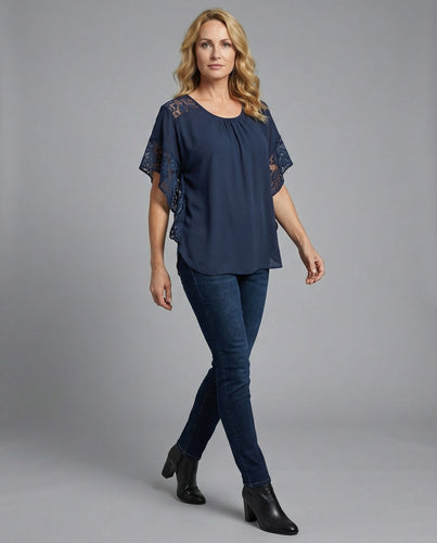 Damen Blusentop Damen Chiffon Tunika