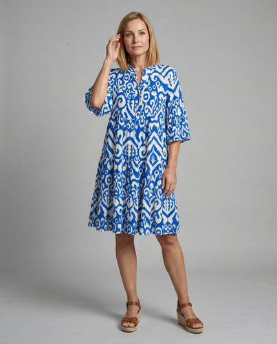 Damen Sommerkleid A-Linie mit Volant