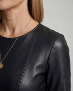 Damen Minikleid Lederimitat figurbetont