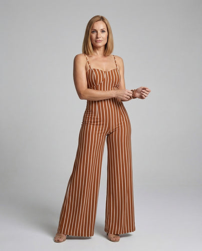 Damen Jumpsuit elegant Spaghettiträger