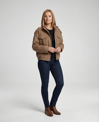 Freizeitkleidung Damen Utility Bomberjacke