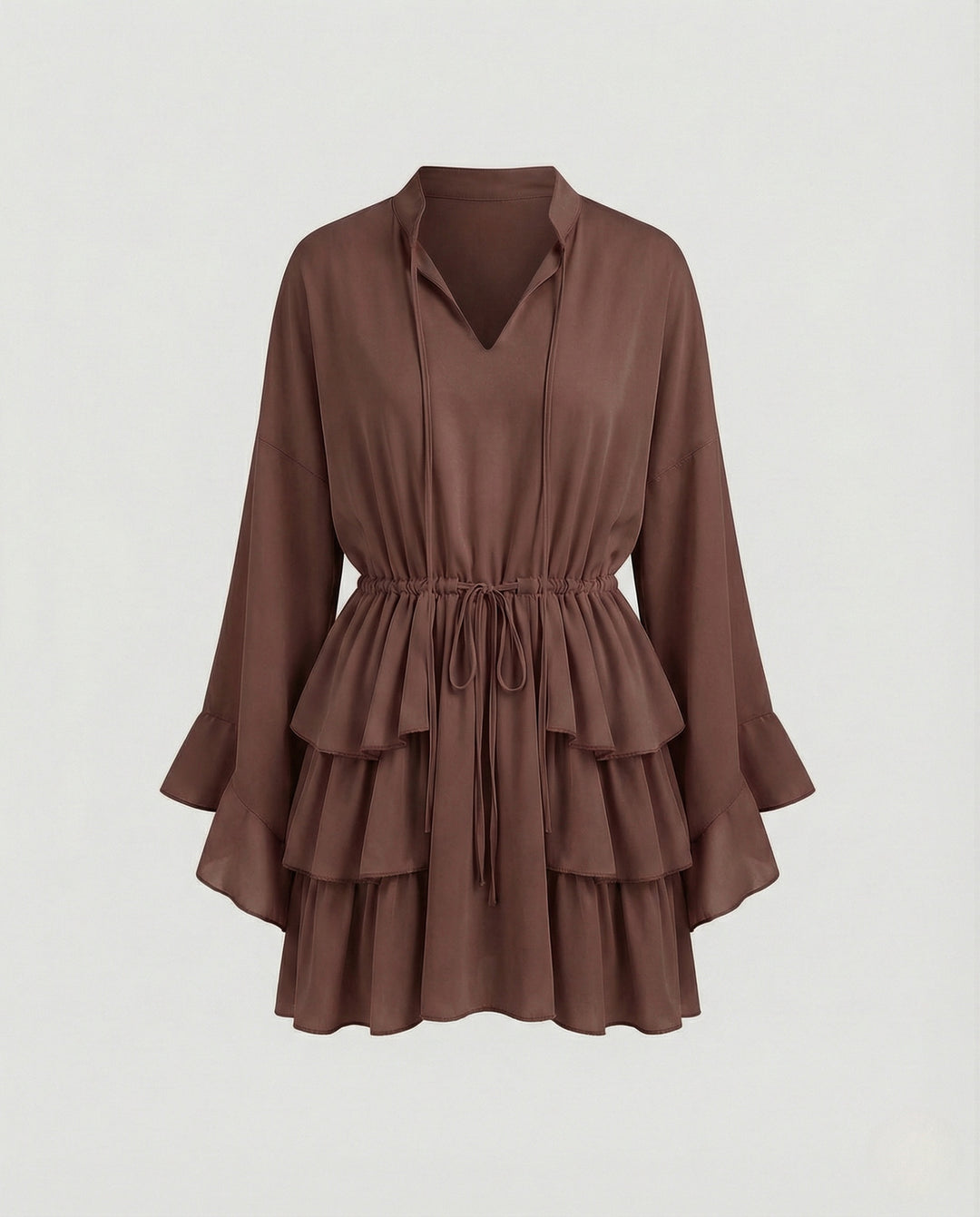 Freizeitkleid Damen Stufenkleid Kurz