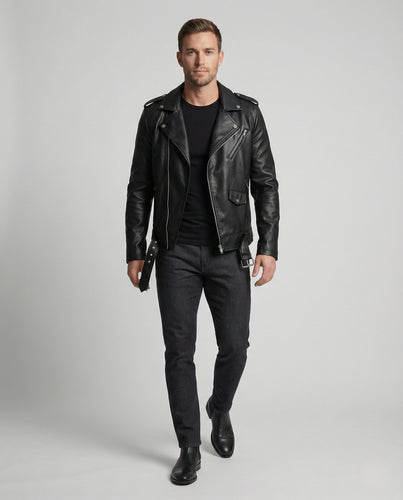 Freizeitkleidung Herren Bikerjacke Vegan