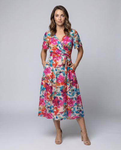 Freizeitkleid Damen Midikleid Kimono