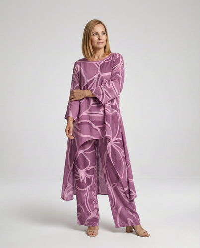 Zweiteiler Set Damen Palazzo Hose