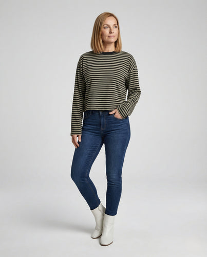 Freizeitkleidung Damen Oversize Langarmshirt