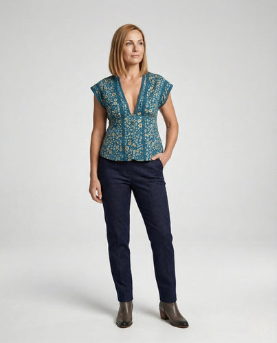 Bluse Damen Corsagen Stil