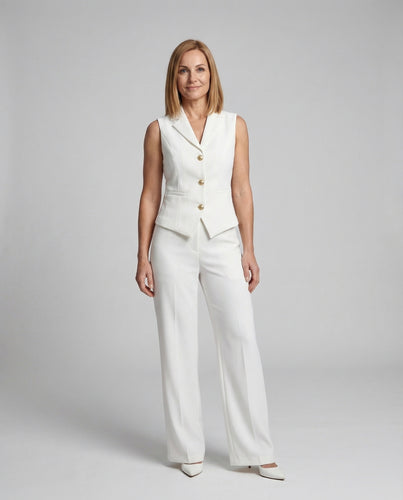 Weste Hosen Set Ärmellos Damen