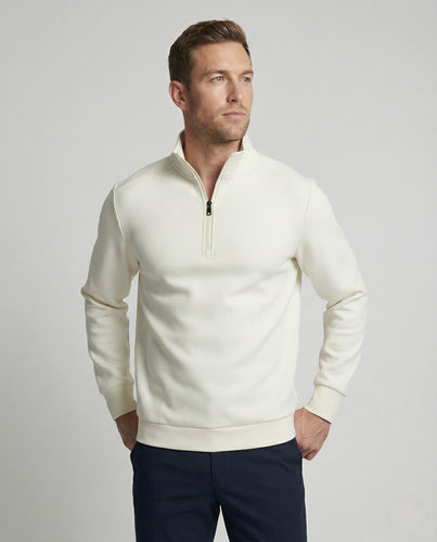Herren Sweatshirt mit Stehkragen und Reißverschluss