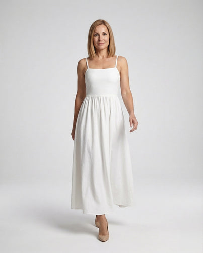 Damen Ärmelloses Abendkleid mit Quadratischem Ausschnitt