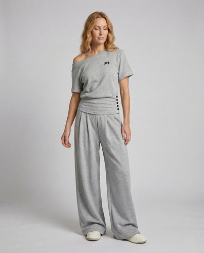 Damen Sweatset mit Palazzo Jogginghose