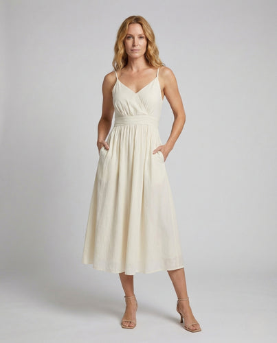 Damen Sommerkleid mit Wickel Bustier