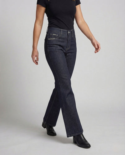 Damen Bootcut Jeans High Waist