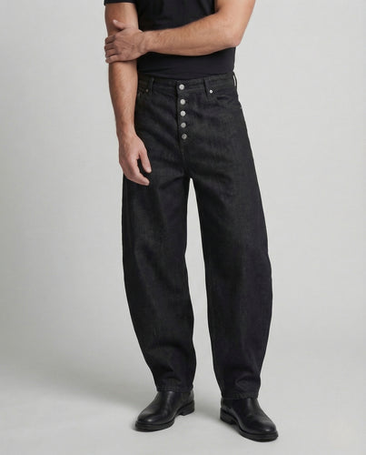 Damen Palazzo Hose mit Knopfleiste