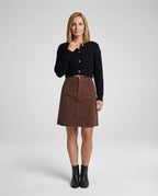 Damen Cord A-Linien Rock
