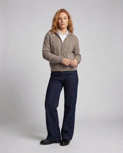 Damen High Waist Jeans Gerade Komfort Fit