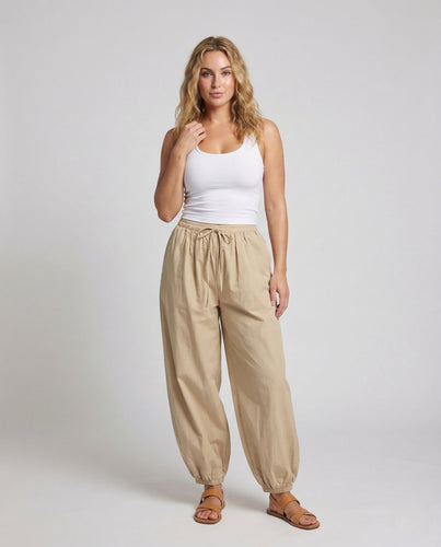 Damen Bandeau Croptop Haremshose Set