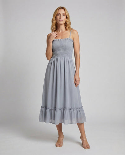 Damen Maxikleid Gerafft Smokoberteil Bolero