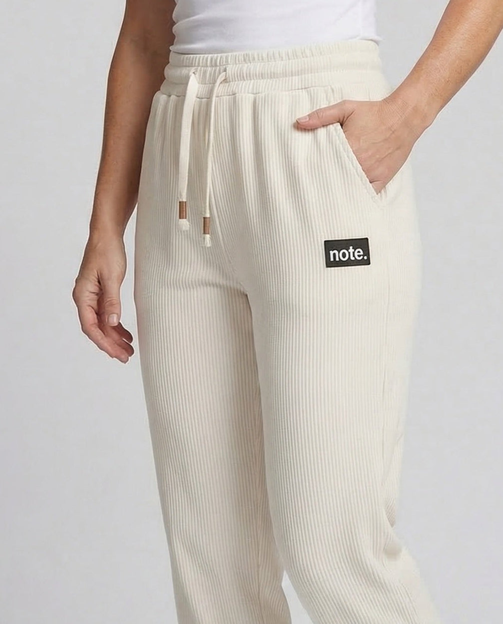 Damen Jogginghose Ripp Tunnelzug