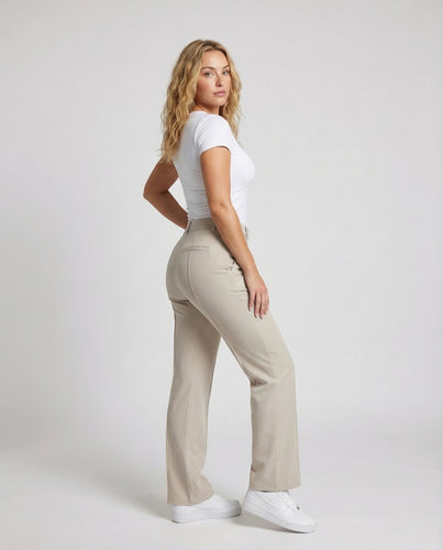 Damen Bundfaltenhose Weit Bügelfalte