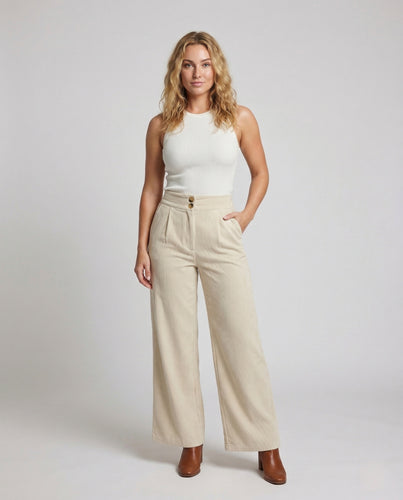 Damen Culotte Feinripp Knopfleiste
