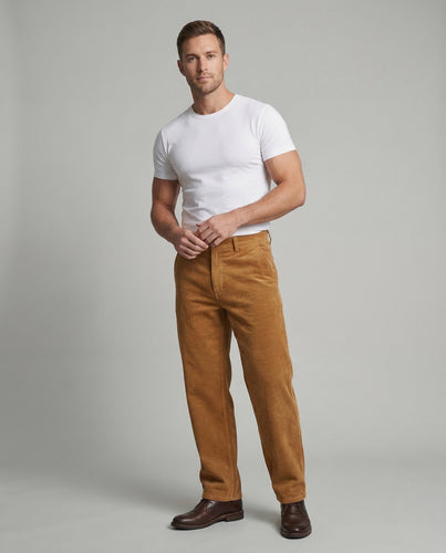 Herren Cordhose Cargo Gerade