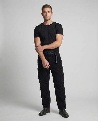 Unisex Feincord Cargohose Locker Steckschließe