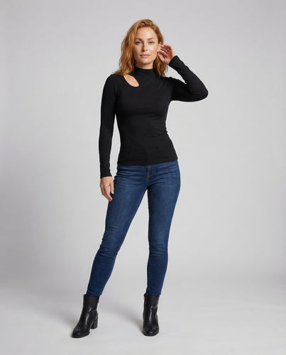 Damen Feinstrickpullover Asymmetrischer Ausschnitt