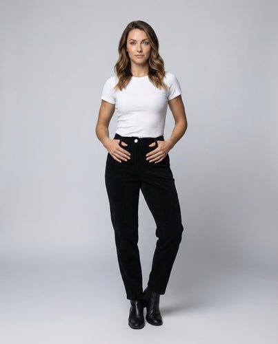 Damen Cordhose Thermofutter Elastikbund