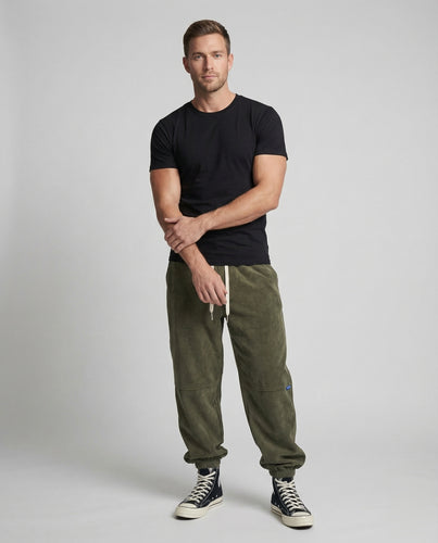 Herren Cord Jogginghose Kordelbund