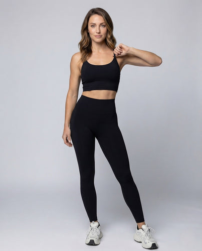 Damen Yoga Set Kompressionsleggings Sport Bustier
