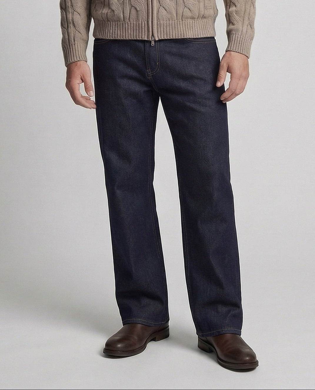 Damen Jeans Weit High Waist