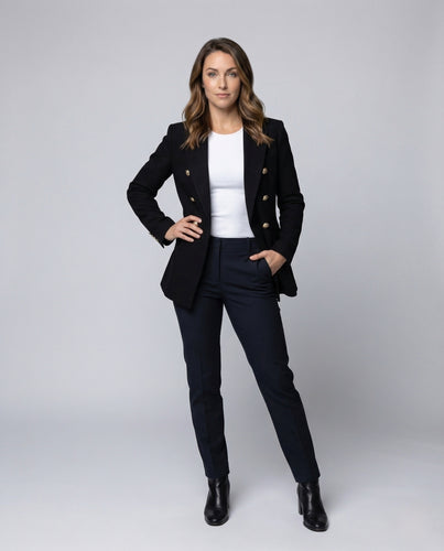 Damen Blazer Lang Zweireihig