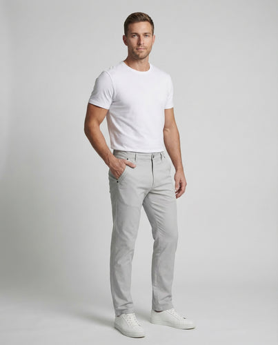 Herren Chinohose Elastisch Gerade