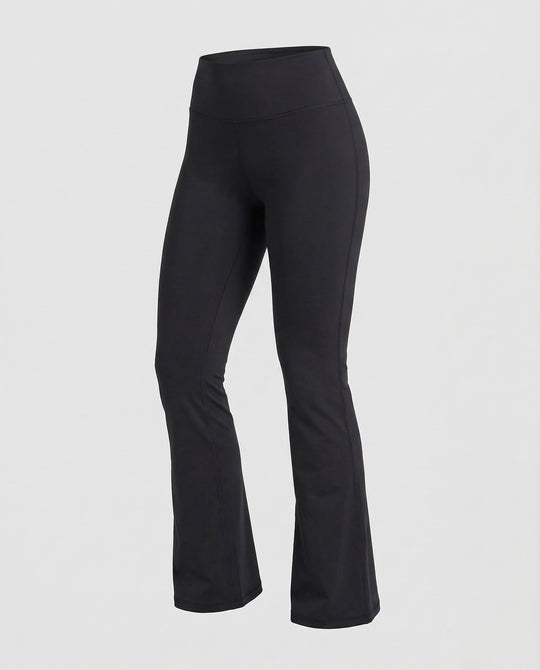 Damen Yoga Hose Schlag High Waist