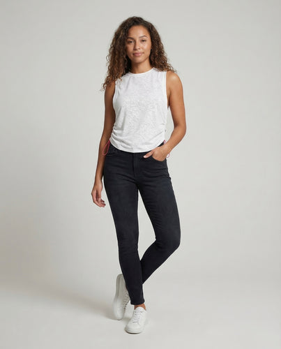 Damen Oversize Langarmshirt Rundhals