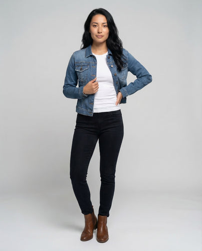 Damen Jeansjacke Tailliert