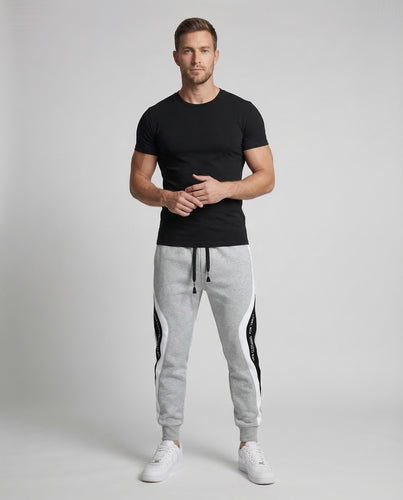 Herren Jogginghose Konisch Streifen