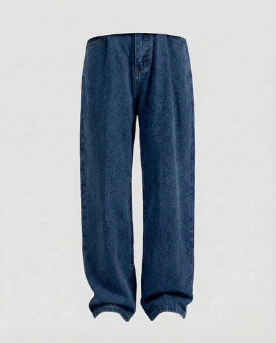 Unisex Jeans Weit Tiefschritt