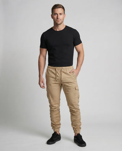 Herren Cargo Jogginghose Tailliert